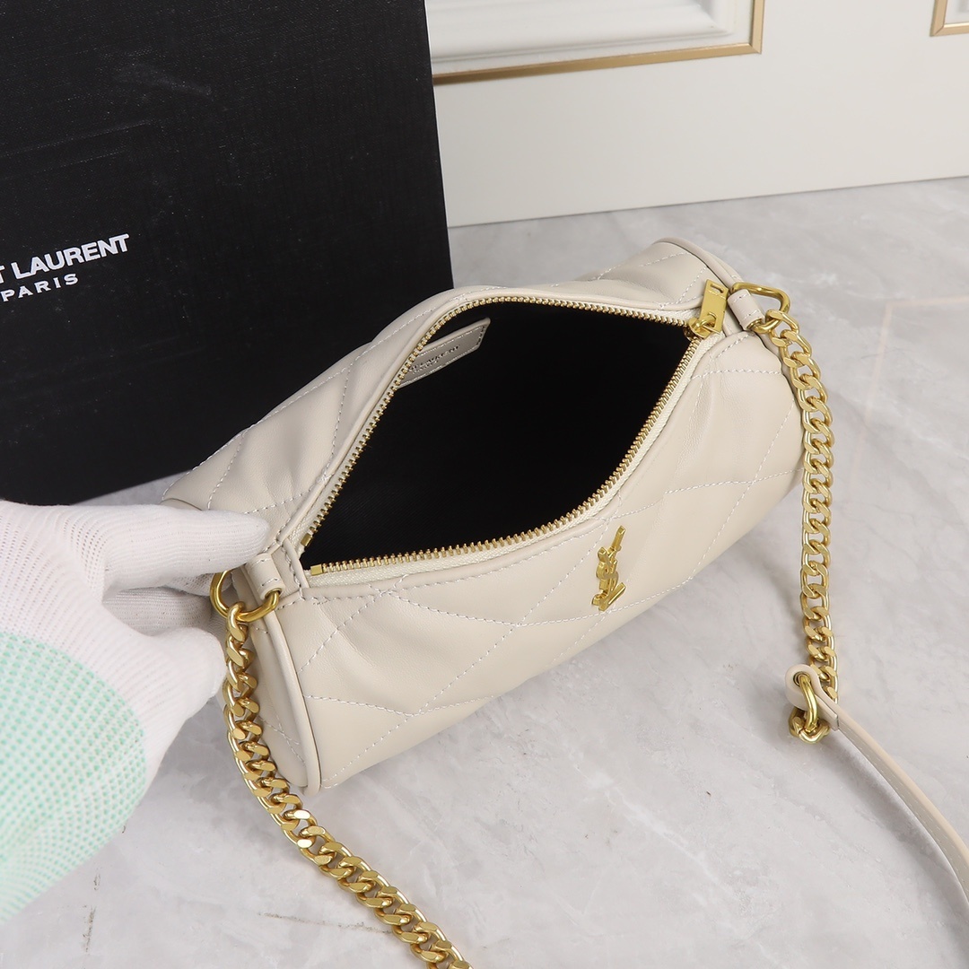yves saint laurent quilted cream bag - 20*10*10 - Image 3