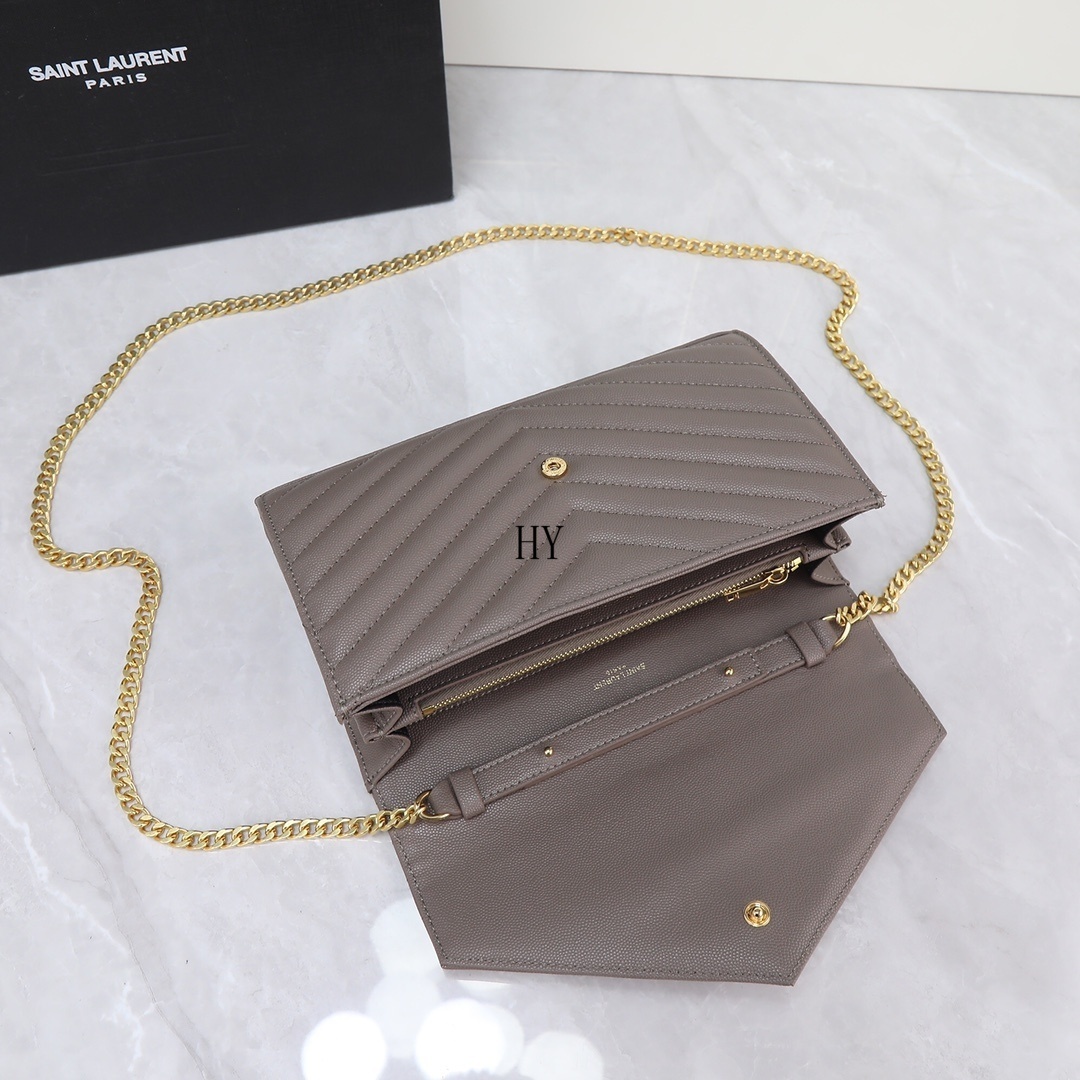 yves saint laurent chevron wallet on chain - 22.5x14x4 cm - Image 3
