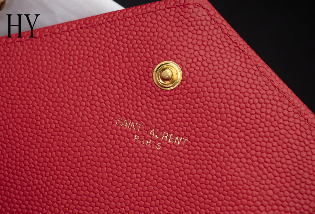 yves saint laurent red quilted wallet on chain - 22.5x14x4 cm - Image 3