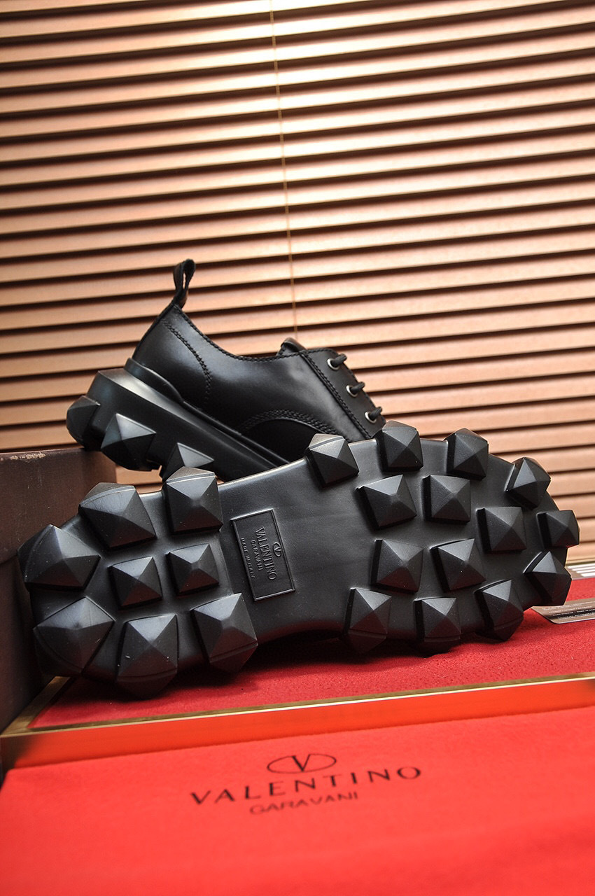 valentino garavani black leather shoes 38-44 - Image 3