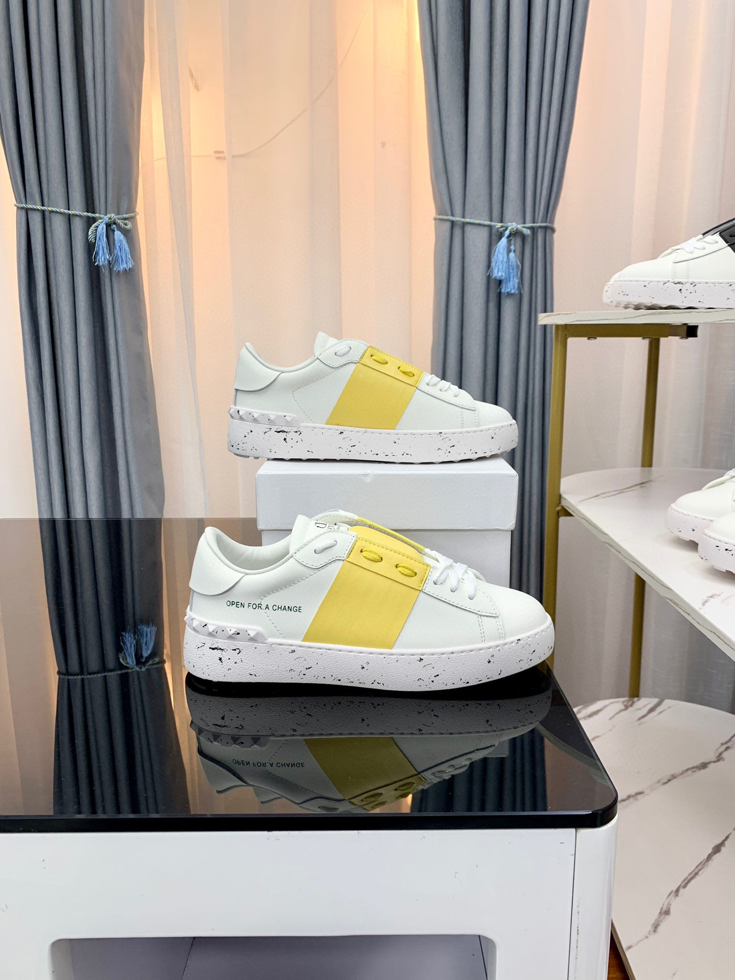 valentino couples sneakers size 35-44 - yellow accent - Image 3
