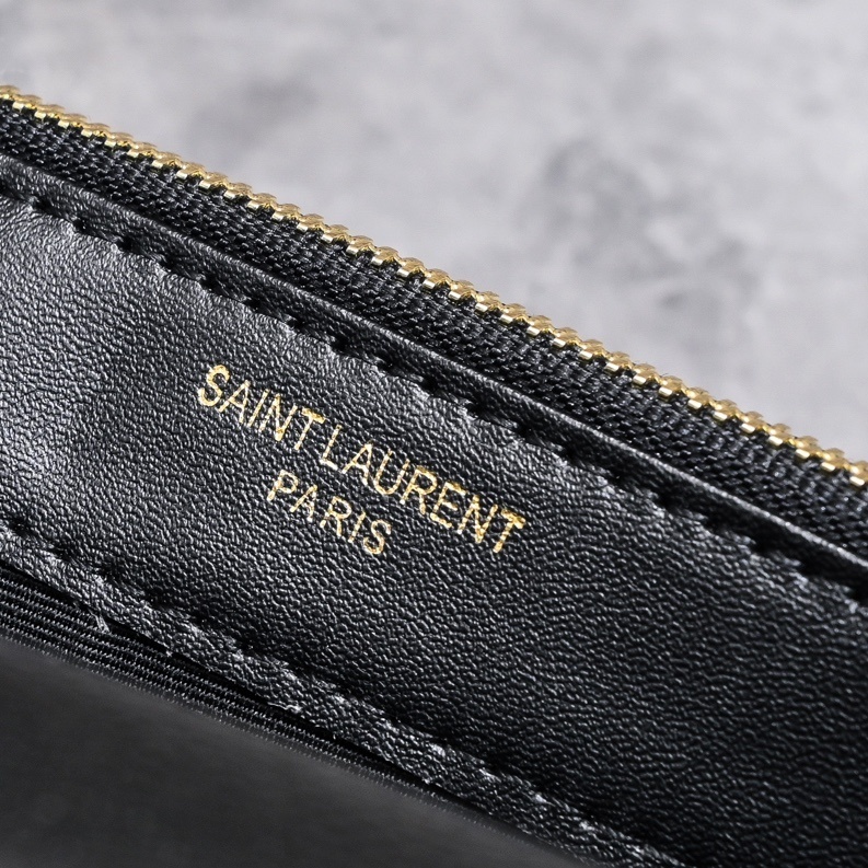 yves saint laurent black chevron wallet on chain - 20*17*6 cm - Image 3