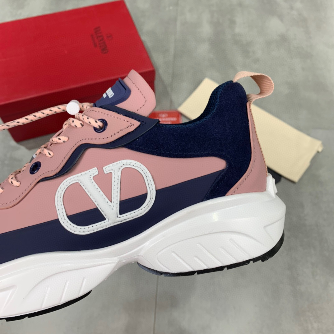 valentino casual sneakers in pink and navy - sizes 38-44 - Image 3