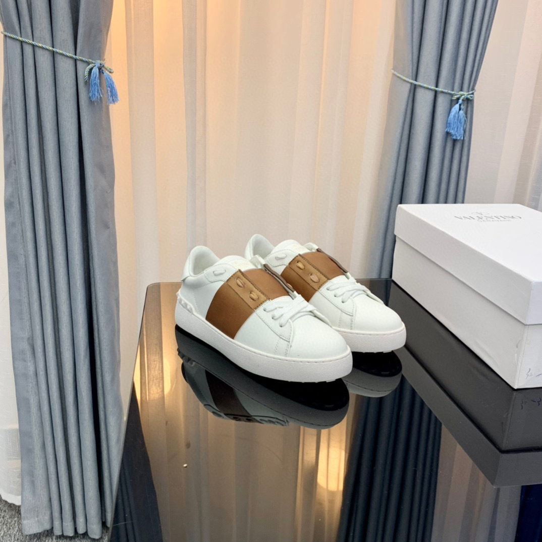 valentino unisex sneakers 35-44 - white/brown - Image 4