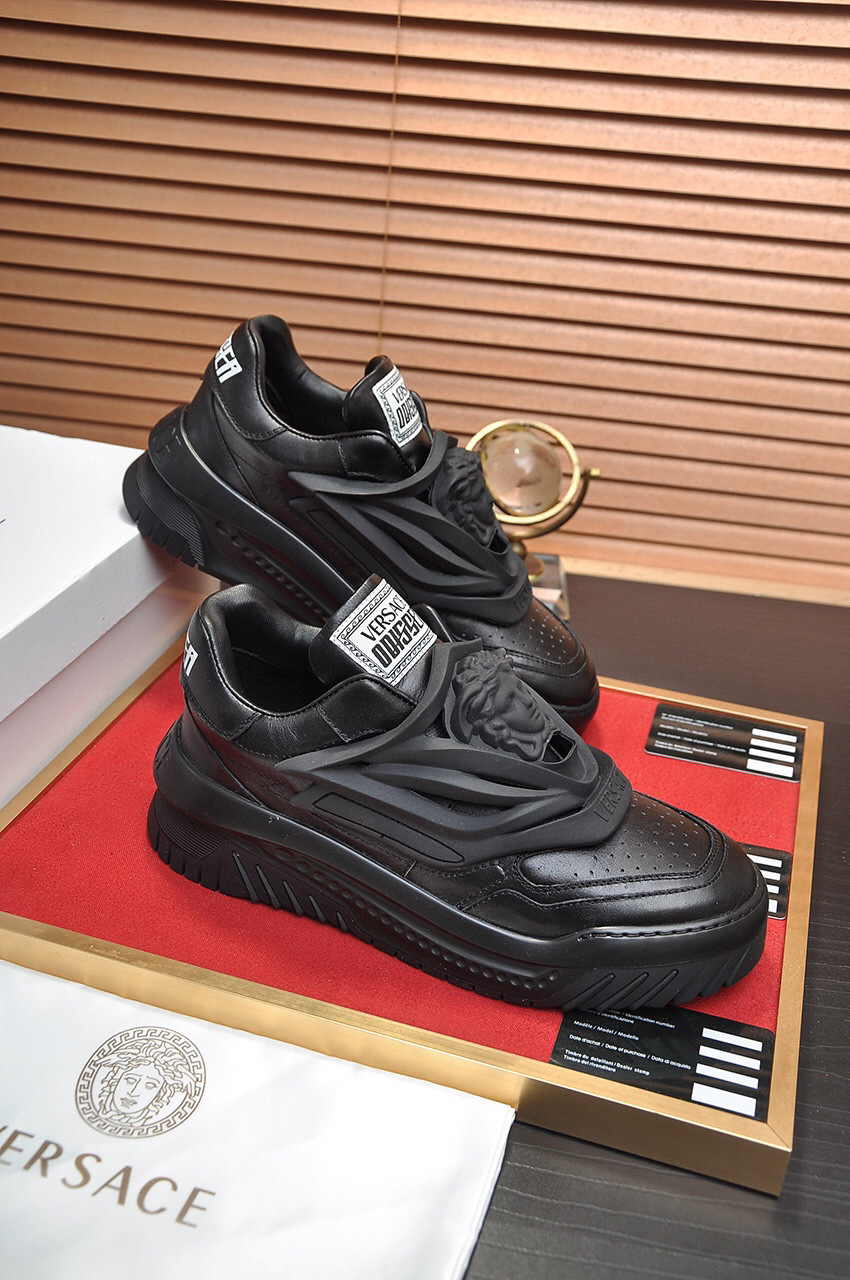 versace black casual sneakers size 38-44 - Image 4