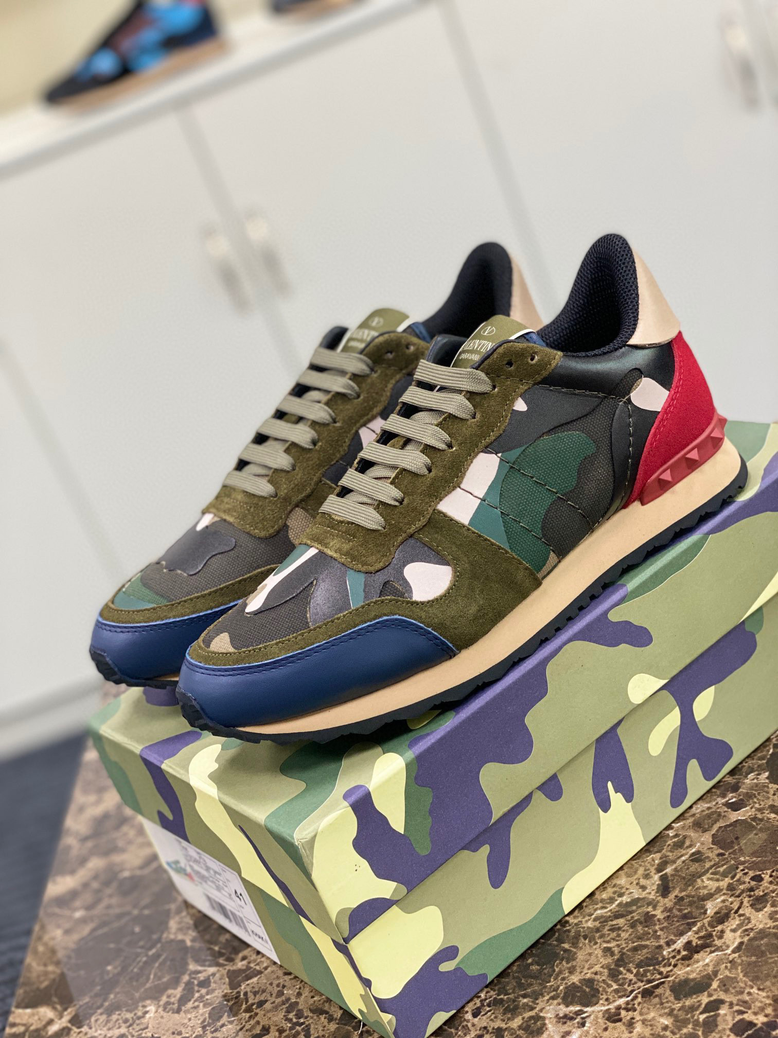 valentino camo sneakers 38-44 - stylish casual footwear - Image 4