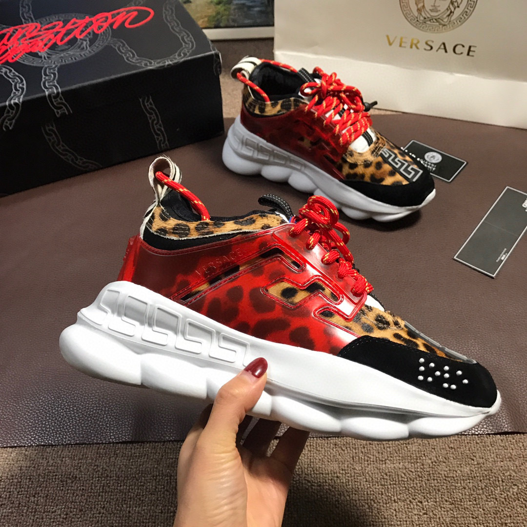 versace leopard print dad sneakers - sizes 35-44 - Image 4
