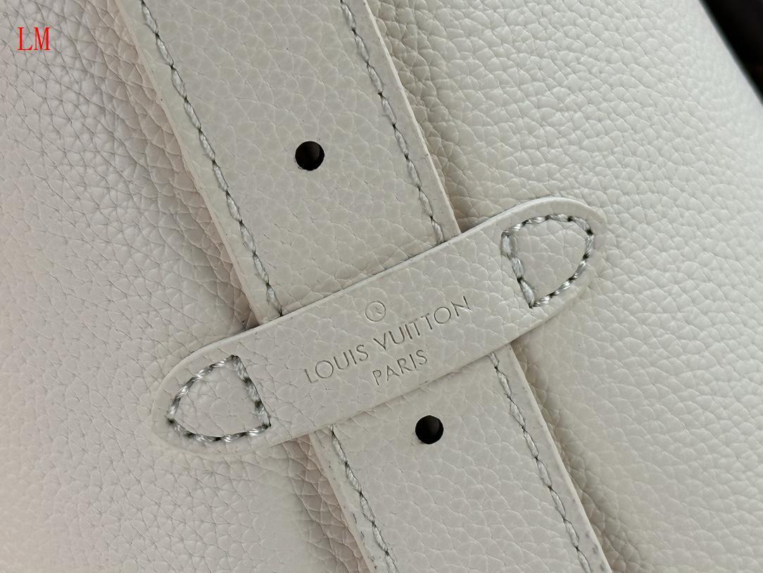 louis vuitton 35*31*18 cream leather tote bag - Image 4