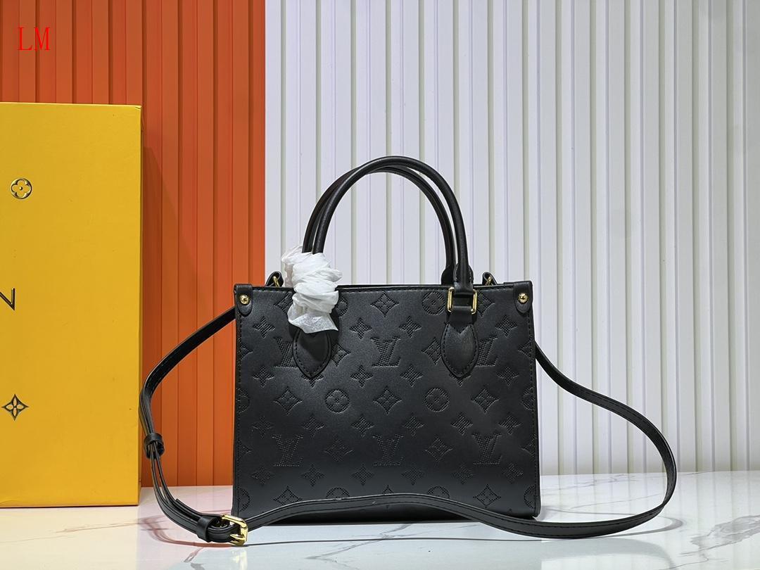 louis vuitton black handbag 25x19x11 cm - Image 4