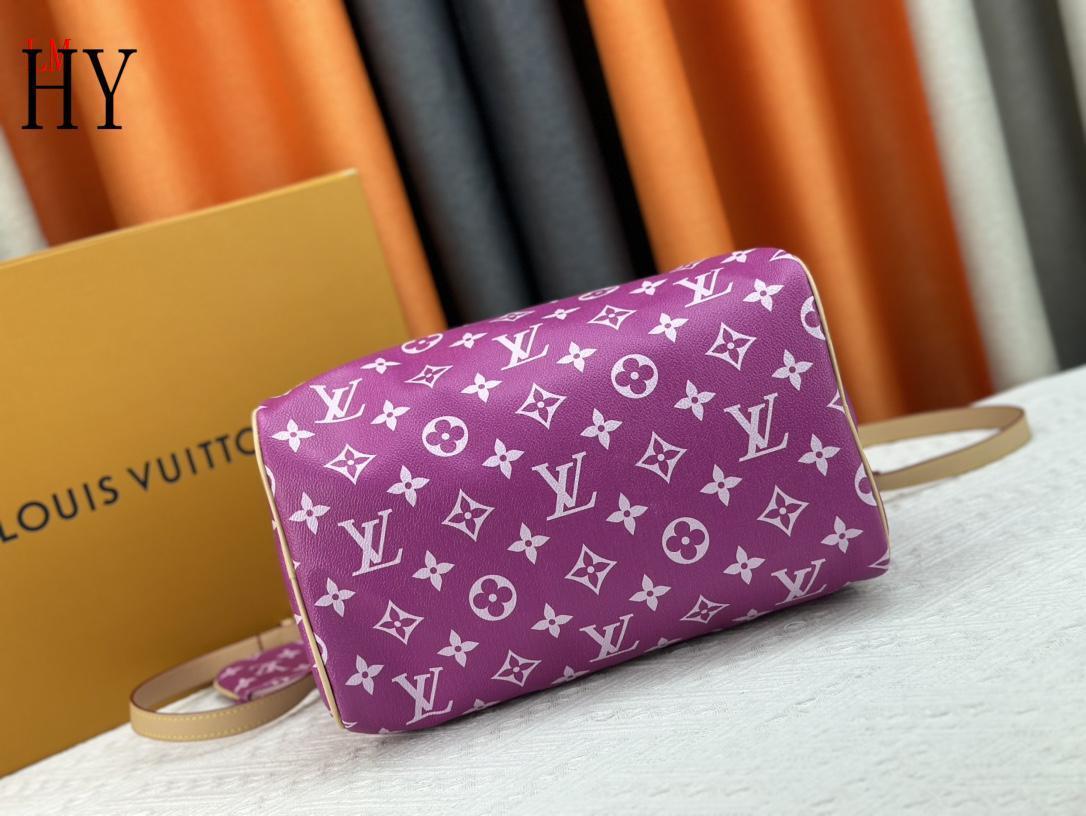 louis vuitton pink monogram handbag with pouch - 30x21x17 cm - Image 4
