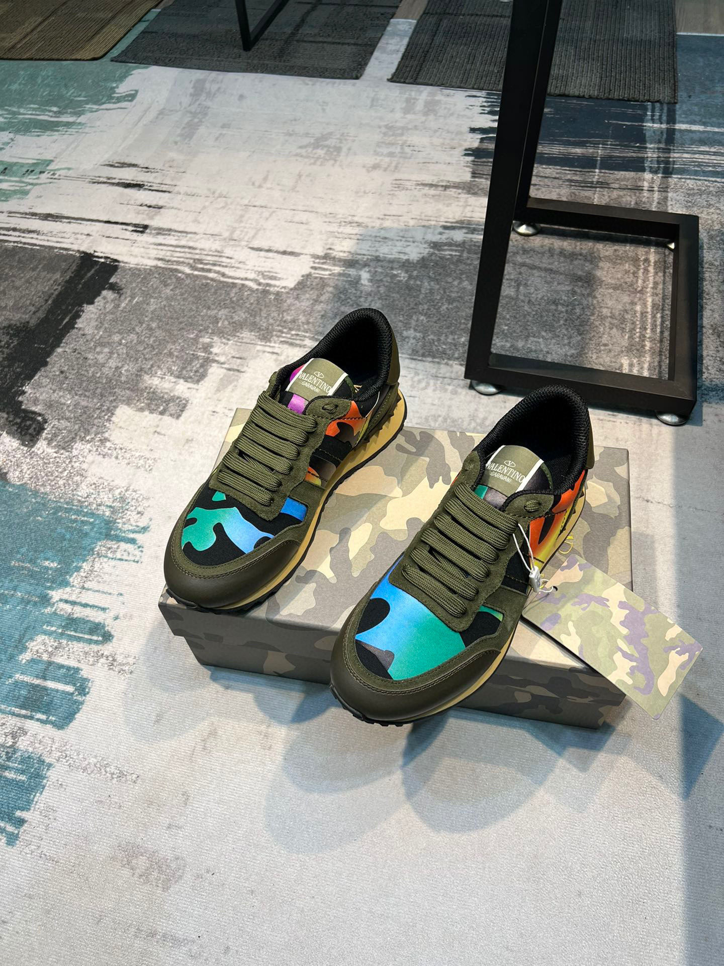 valentino casual sneakers 38-44 multicolor camo - Image 4