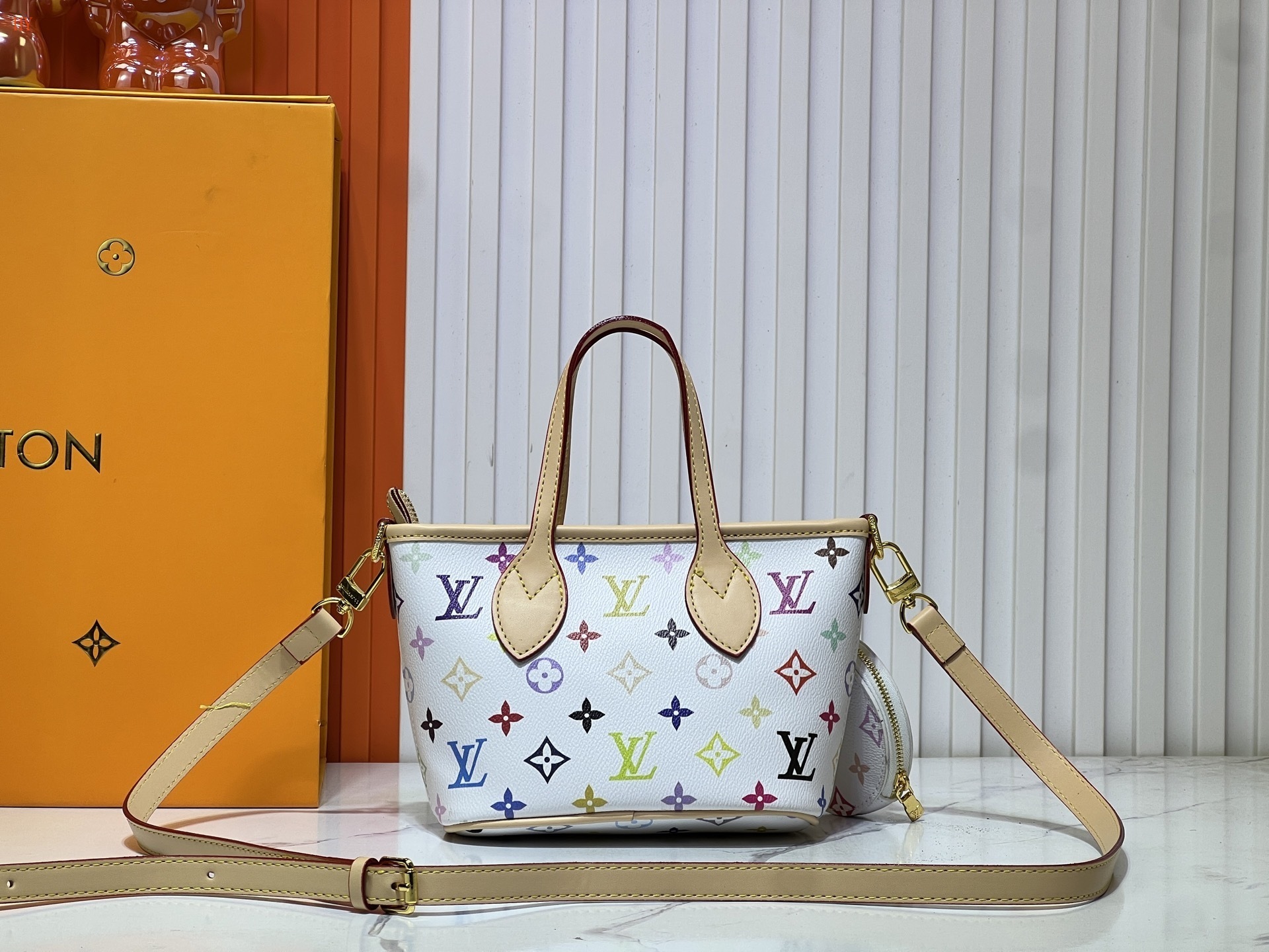 louis vuitton multi-color mini tote bag - 24x14x9 cm - Image 4