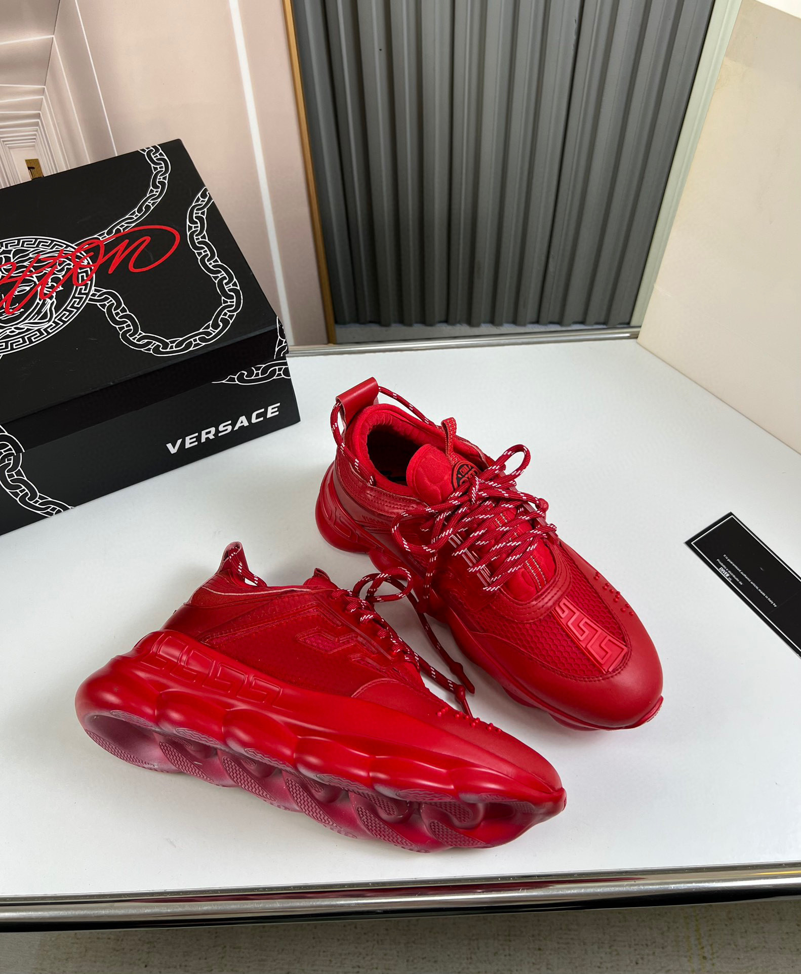 versace red dad sneakers size 38-44 - Image 4