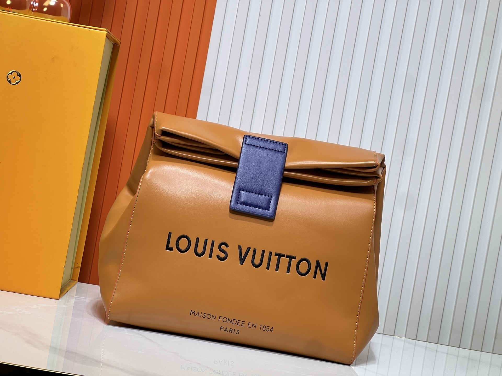 louis vuitton 30*27*17 orange handbag