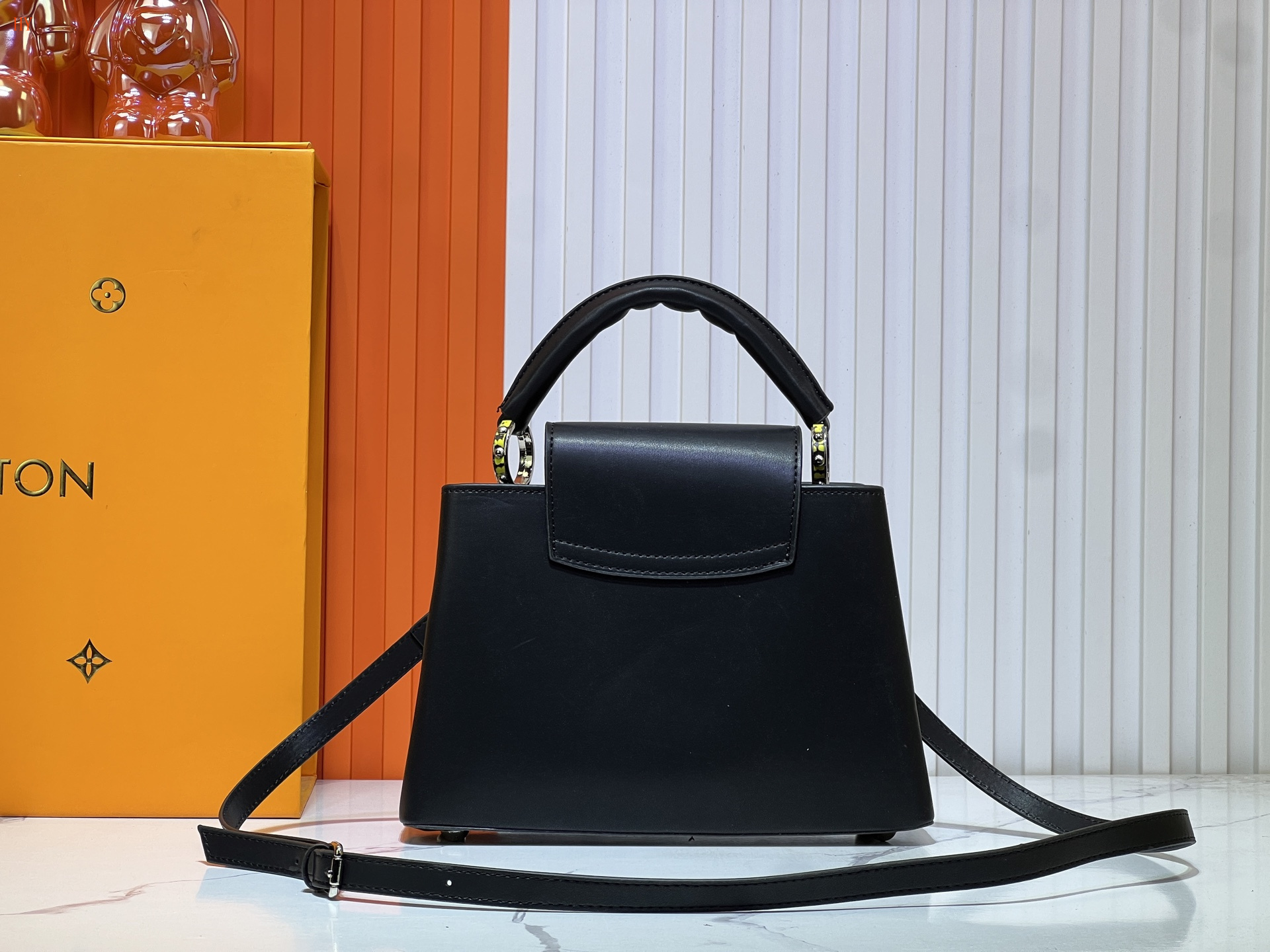 louis vuitton colorful handbag 27x17.3x9 cm - Image 4