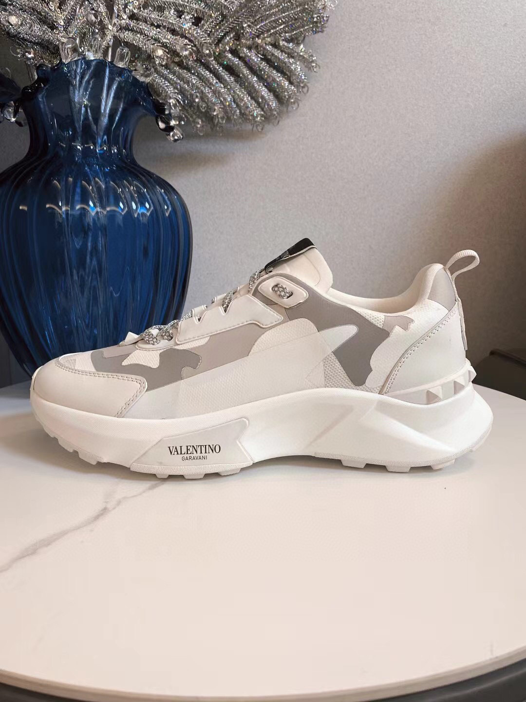 valentino couples sneakers 35-44 in white camo - Image 4