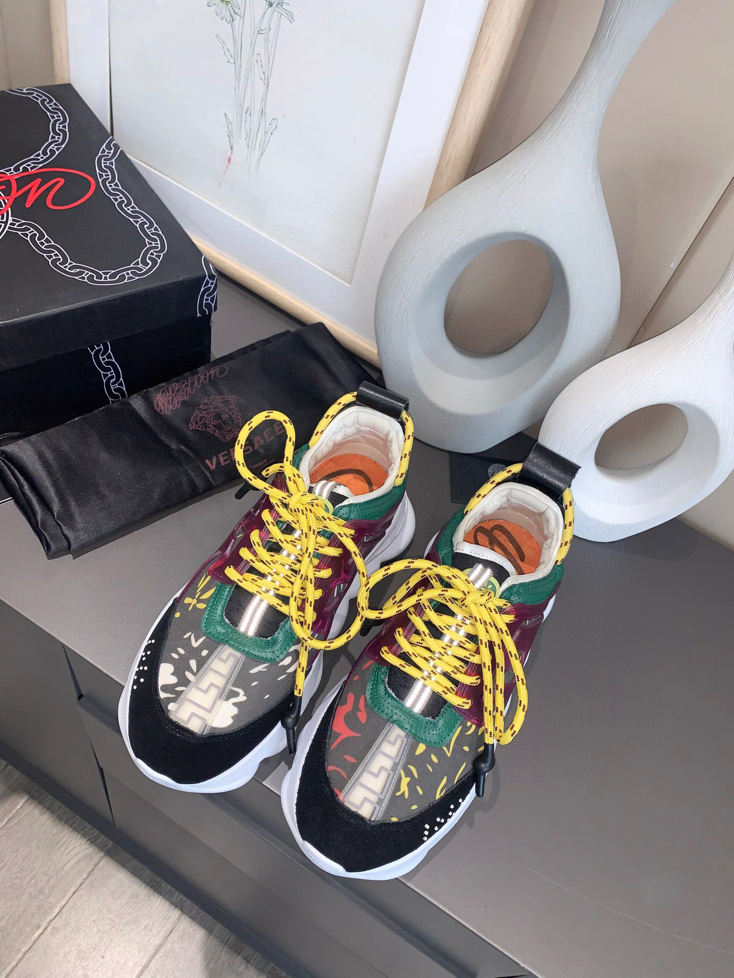 versace couples dad sneakers 35-44 - Image 4