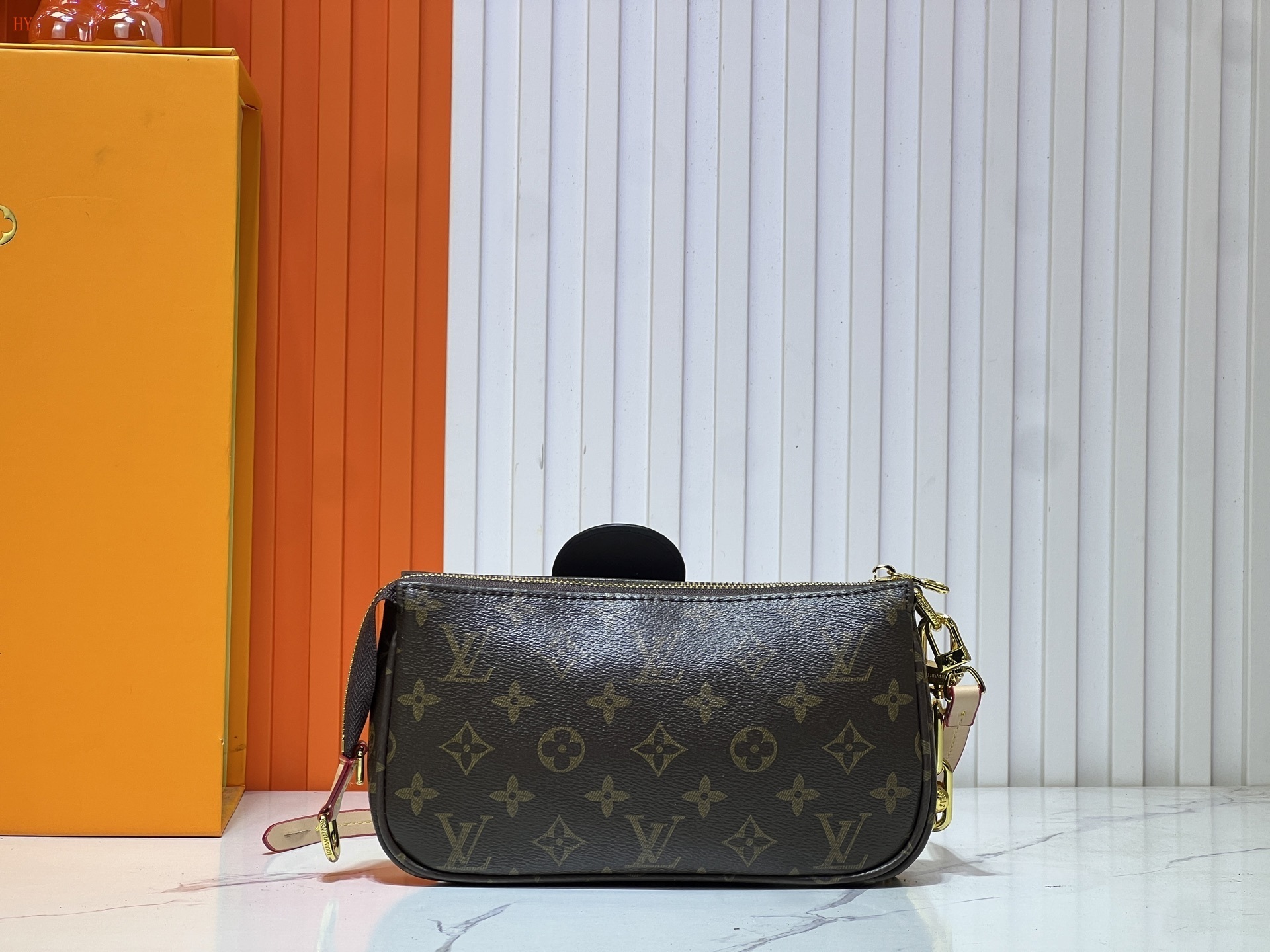 louis vuitton monogram bag with colorful panda design - Image 4