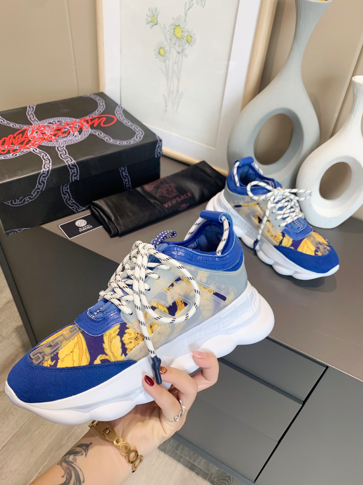 versace couple's dad sneakers - size 35-44 - Image 4