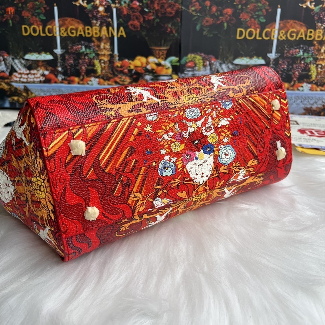dolce & gabbana floral print handbag 25x20x12 cm - Image 4