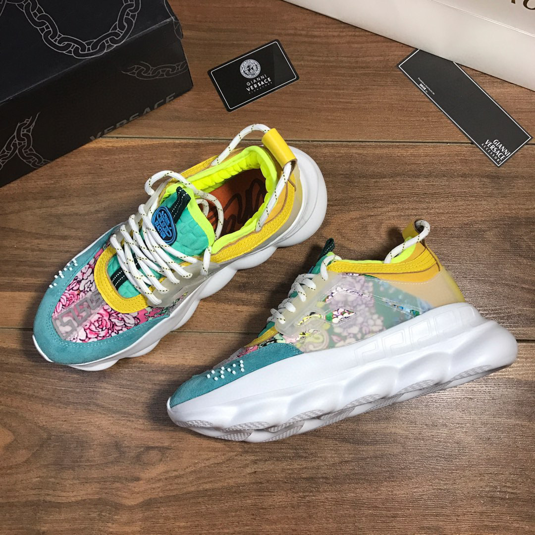 versace floral couple sneakers 35-44 - Image 4