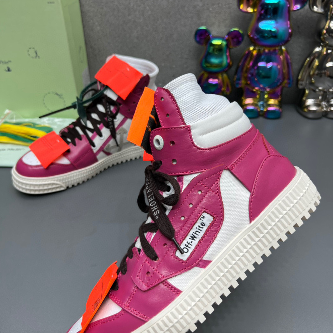 off-white couples sneakers 35-44 - pink/white - Image 4