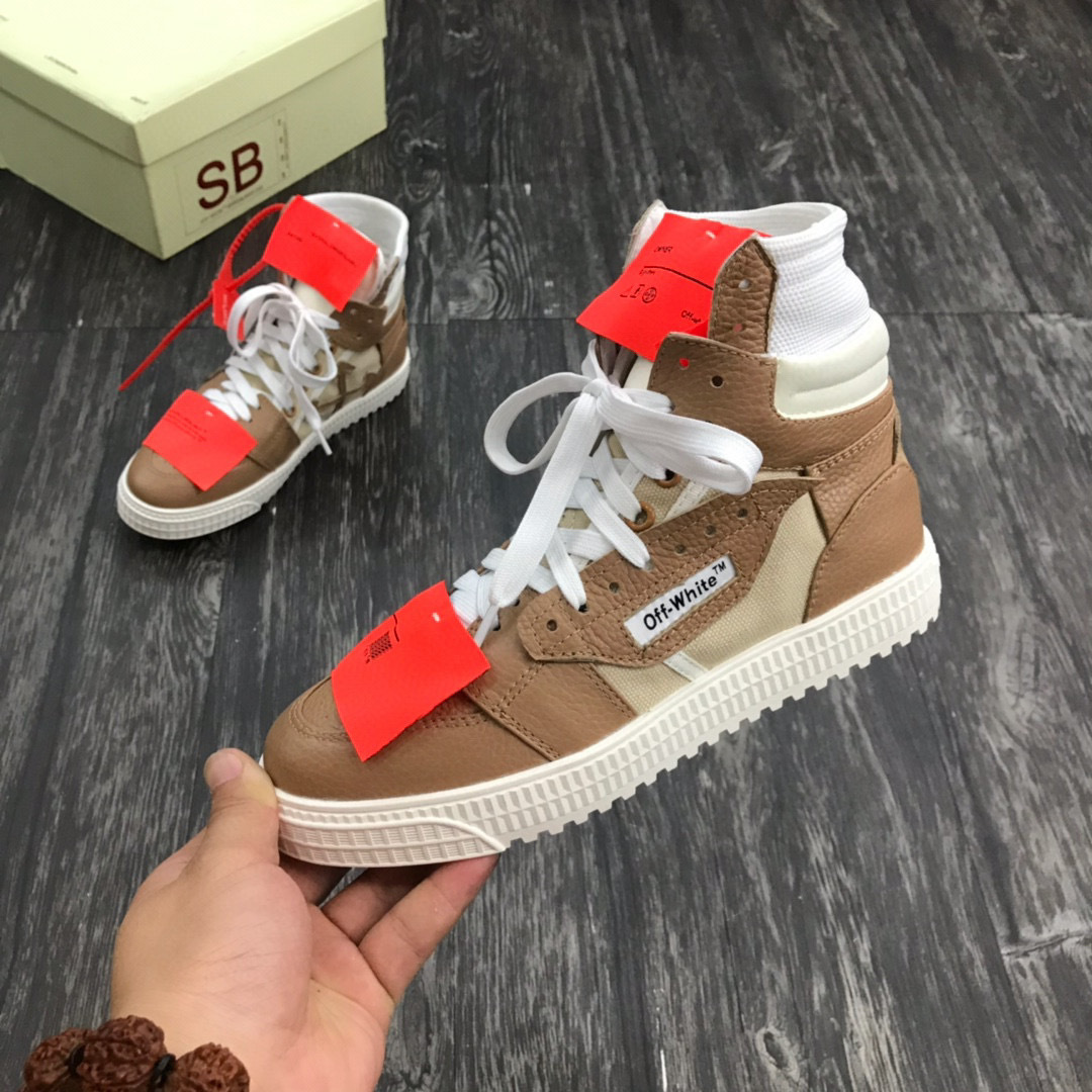 off-white high-top sneakers for couples, sizes 35-44