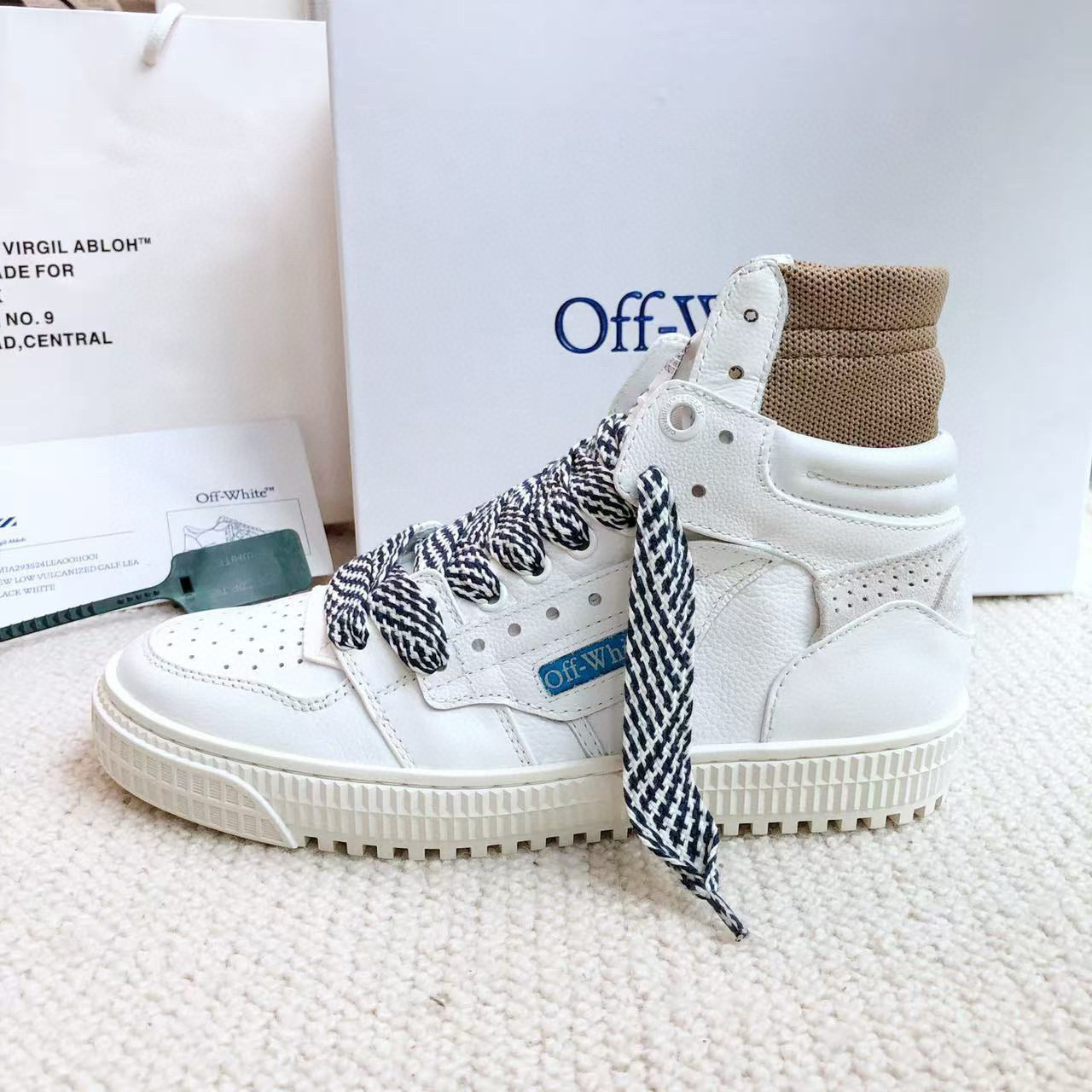 off-white high-top sneakers - size 35/44