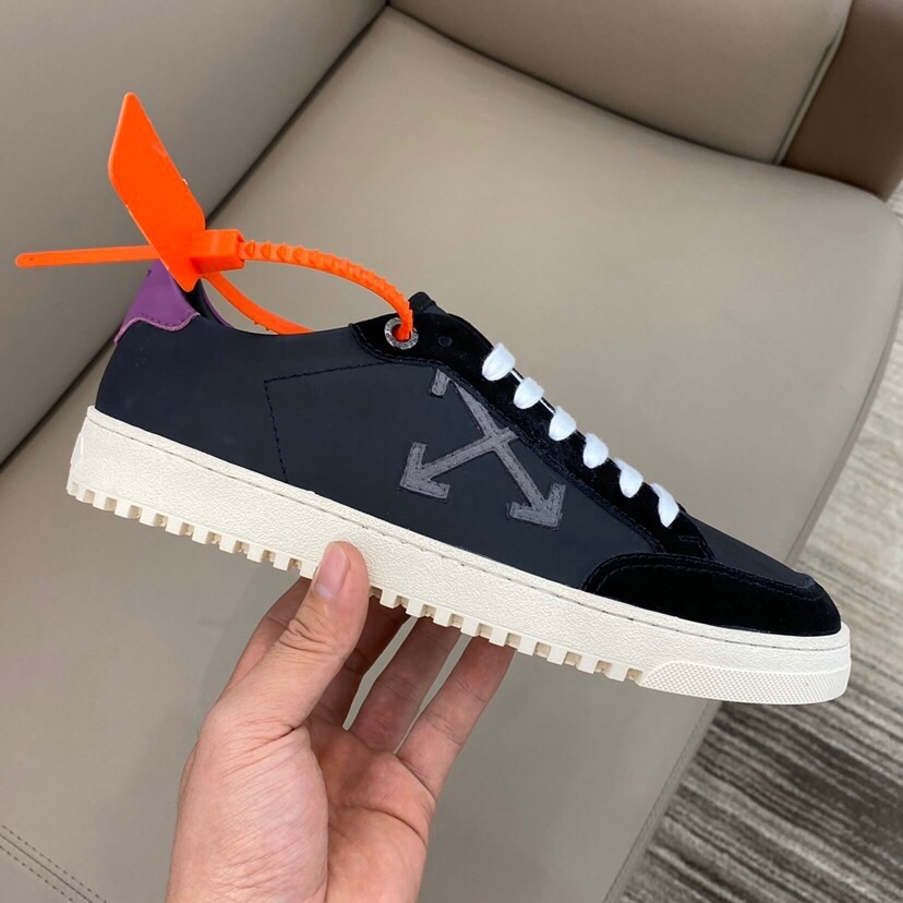 off-white casual sneakers black/purple 38-44 - Image 4