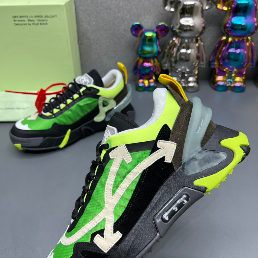 off-white sneakers 38-44 - green/black/yellow - Image 4