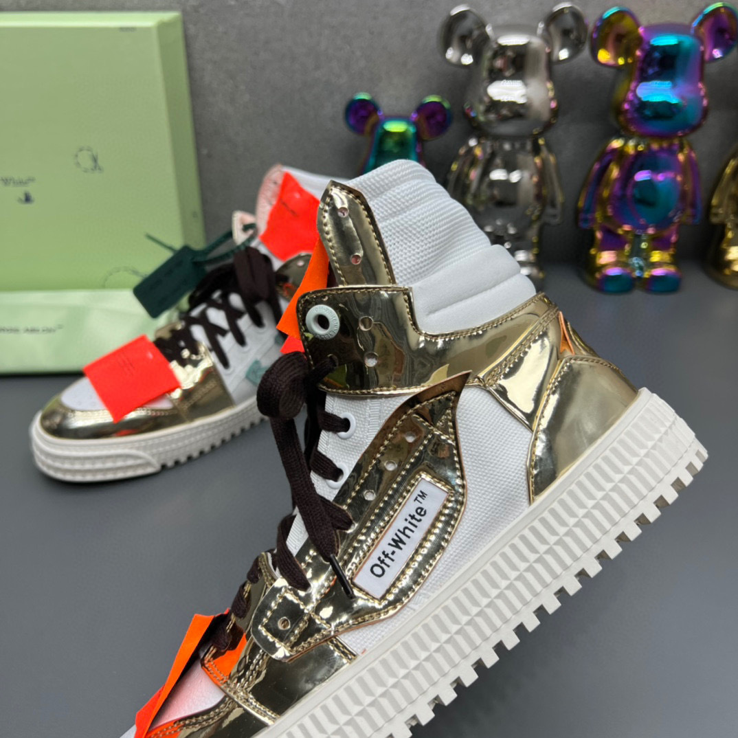 off-white™ couples sneakers 35-44 - metallic silver - Image 4