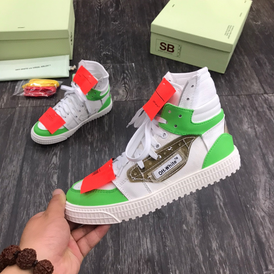 off-white high-top sneakers for couples, sizes 35-44 - Image 4