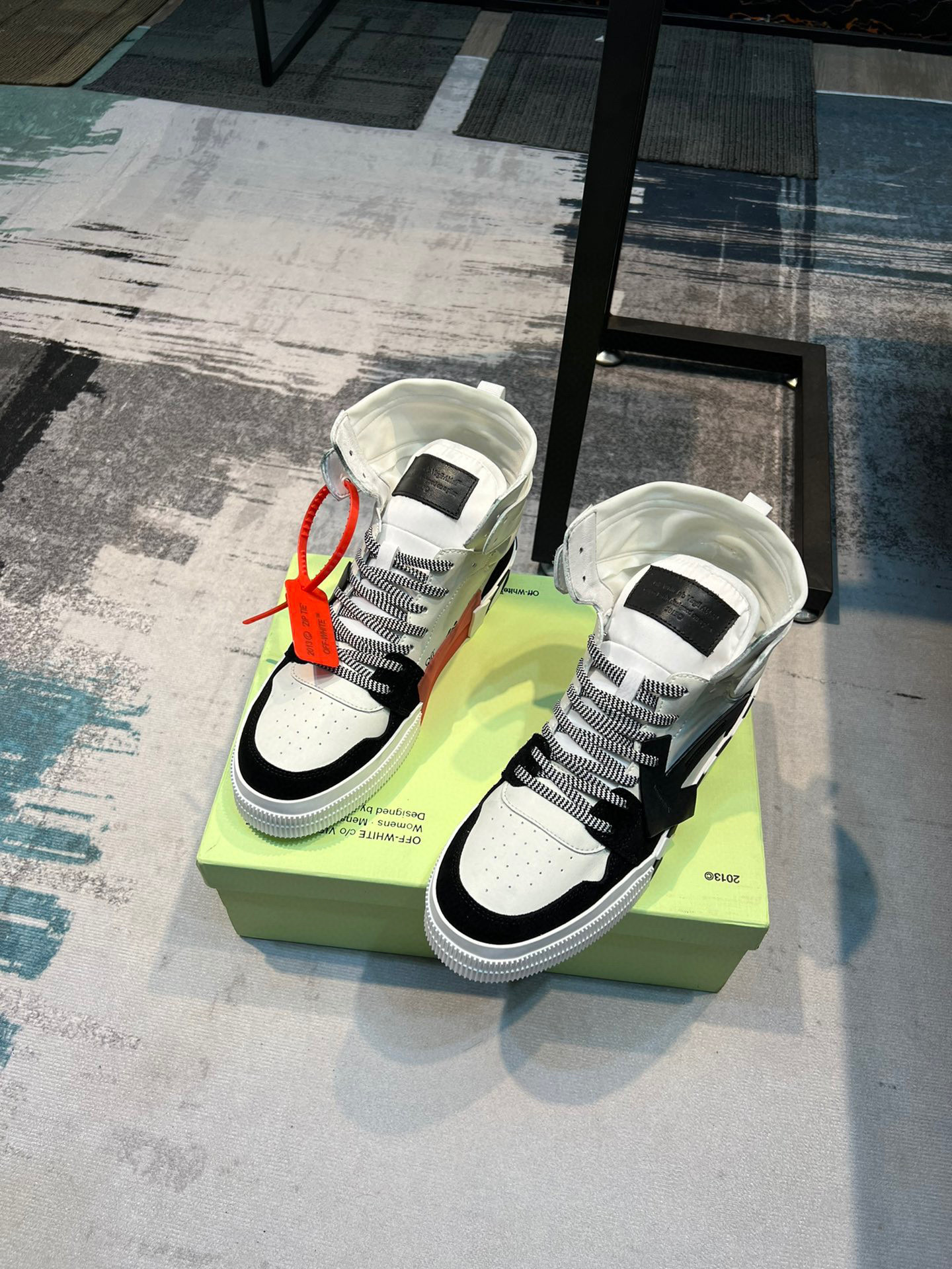 off-white high-top sneakers size 38-44 - Image 4