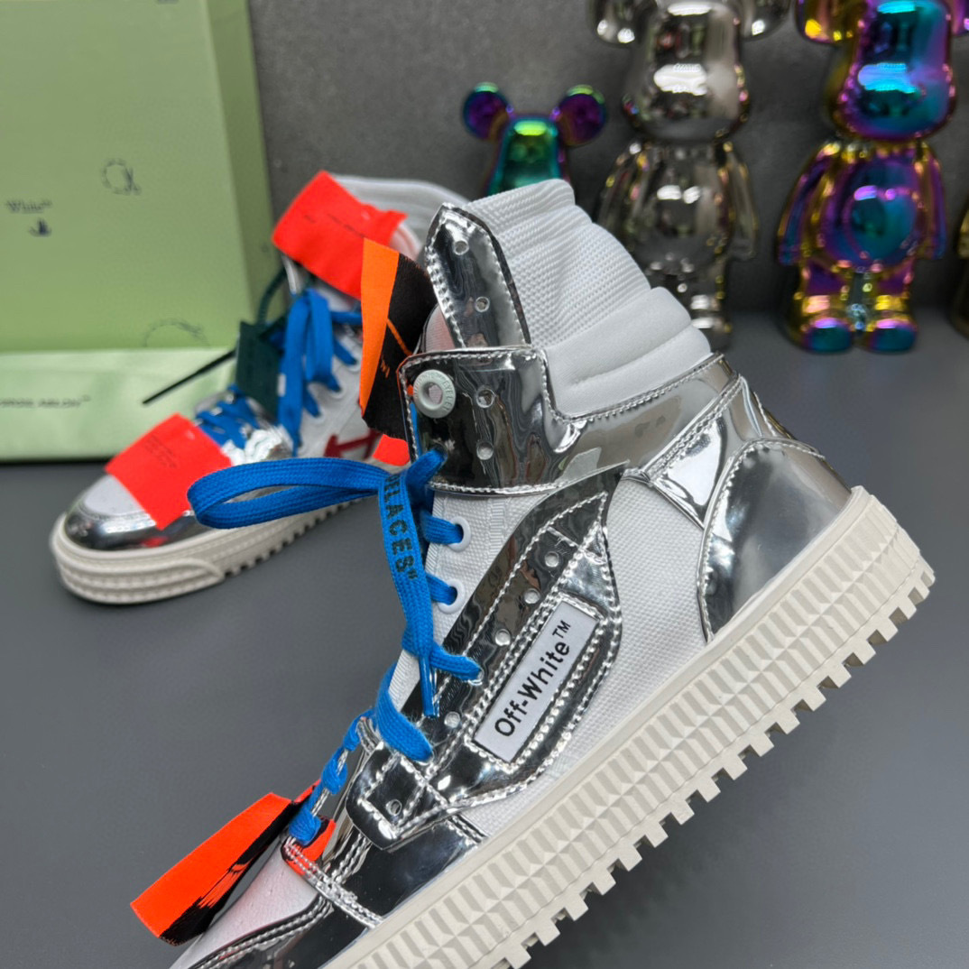 off-white couples sneakers 35-44 silver - Image 4
