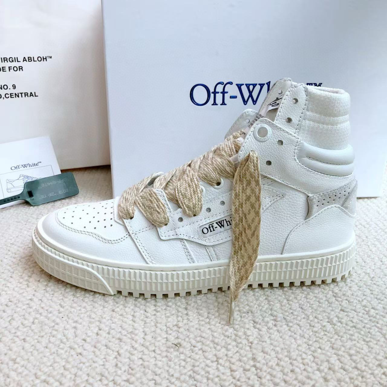 off-white high-top sneakers - size 35/44