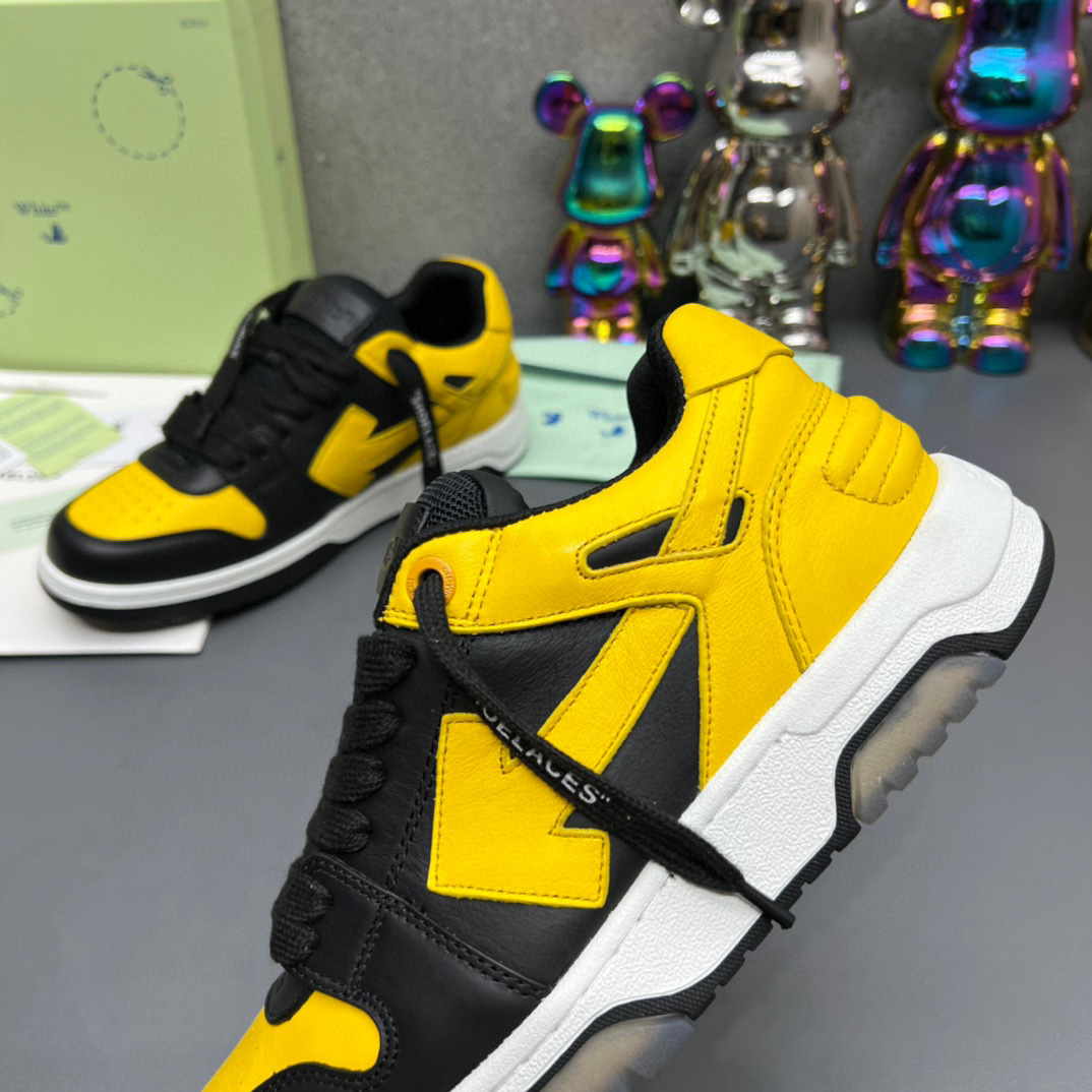 off-white yellow and black sneakers, sizes 35-44 - Image 4
