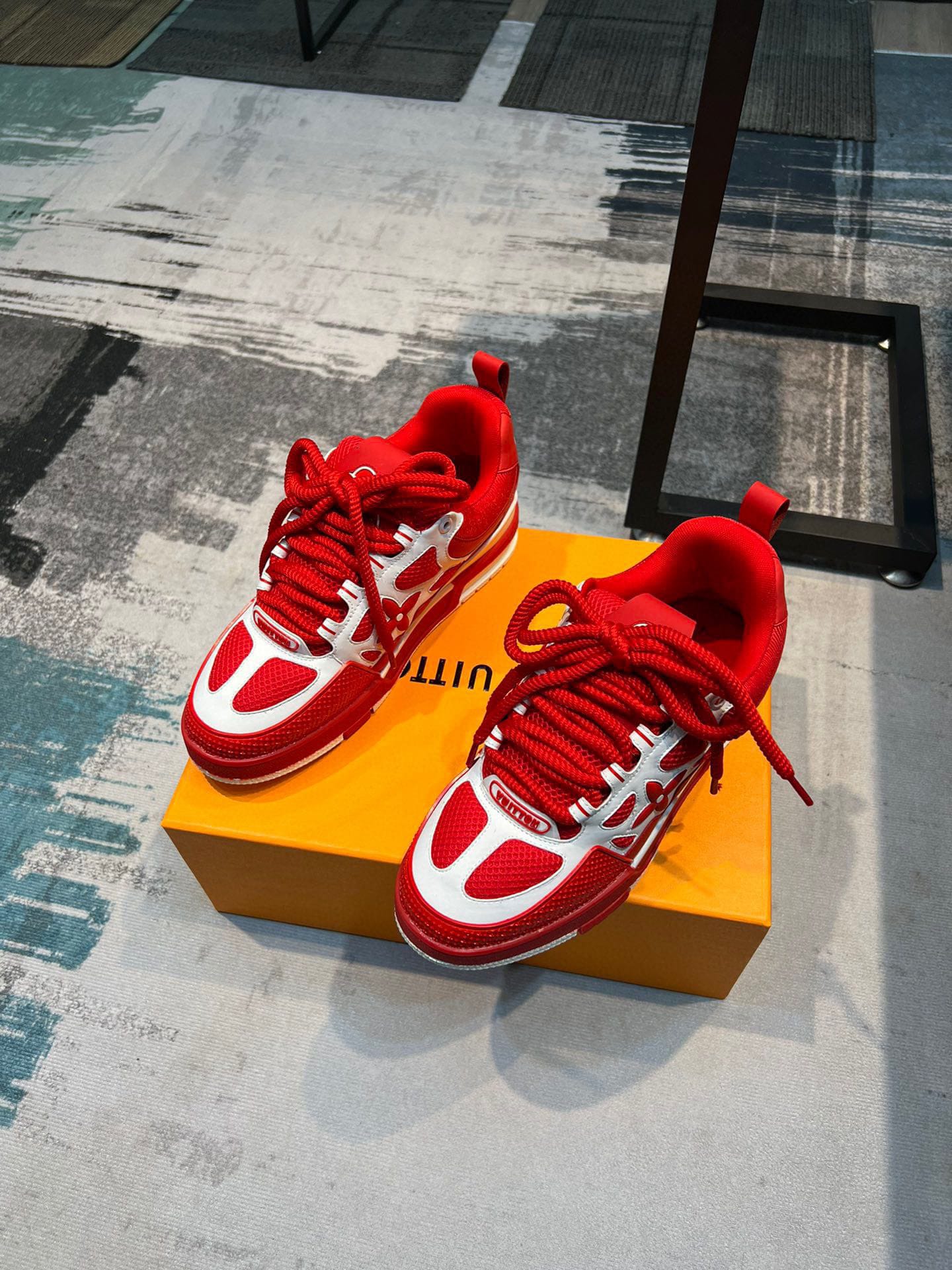 louis vuitton lv skate sneaker red 35-44 - Image 4