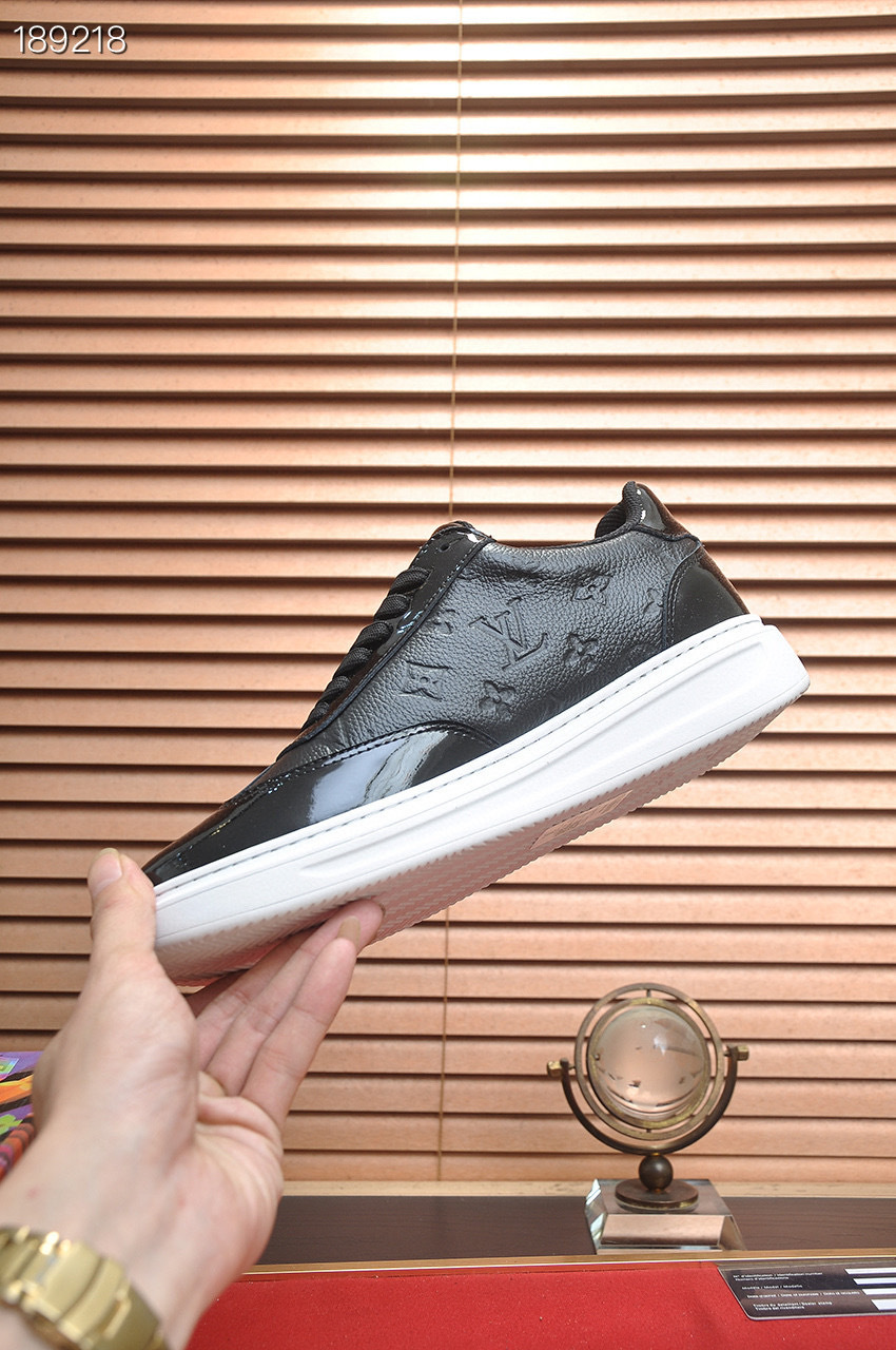 louis vuitton black casual sneakers size 38-44 gl290 - Image 4