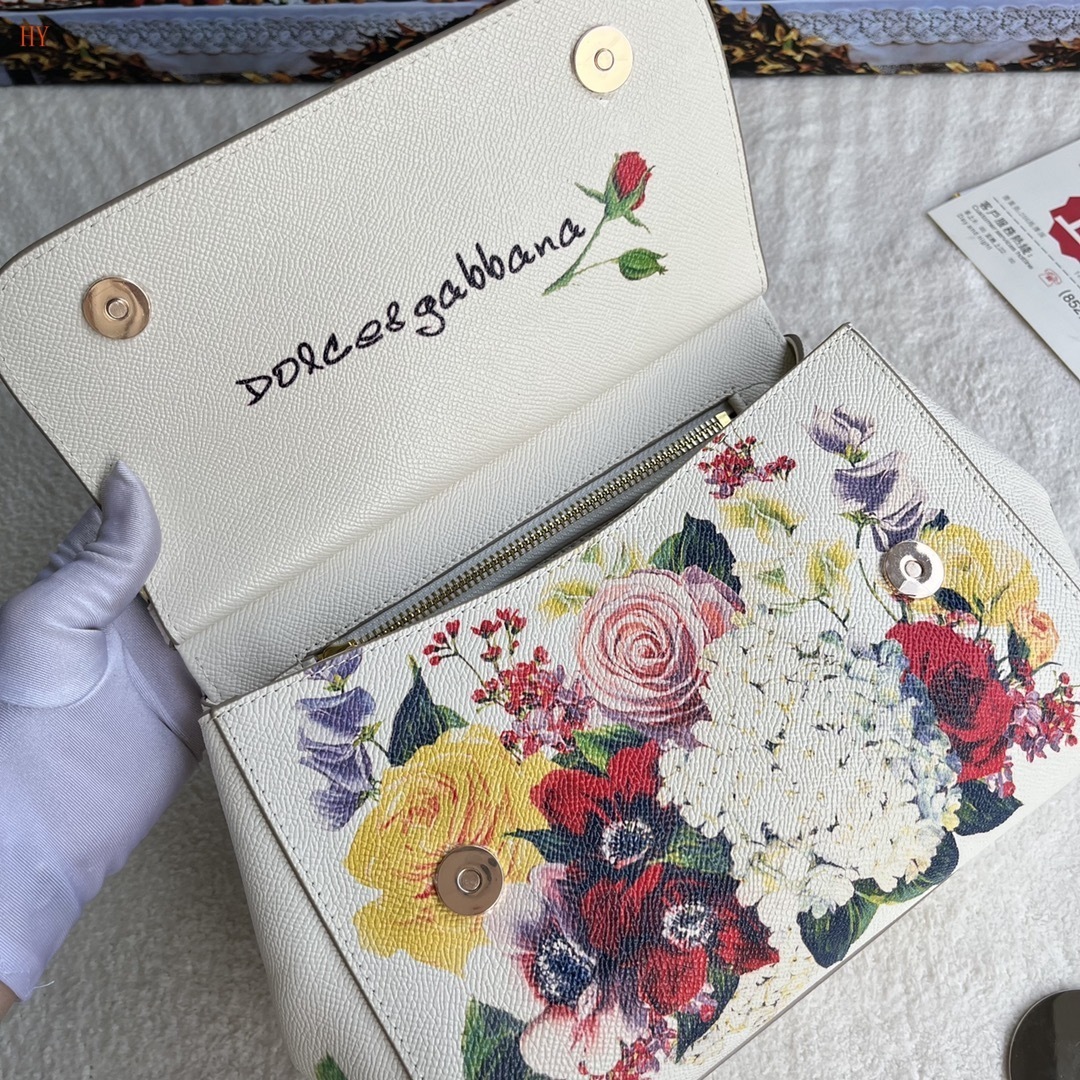 dolce & gabbana floral print handbag 25x20x12.5 cm - Image 4