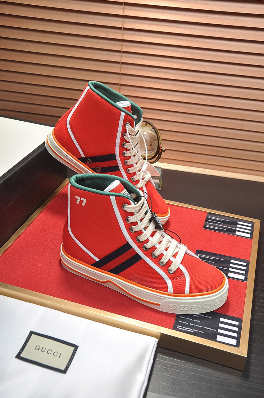 gucci high-top sneakers red 35-44 - Image 4