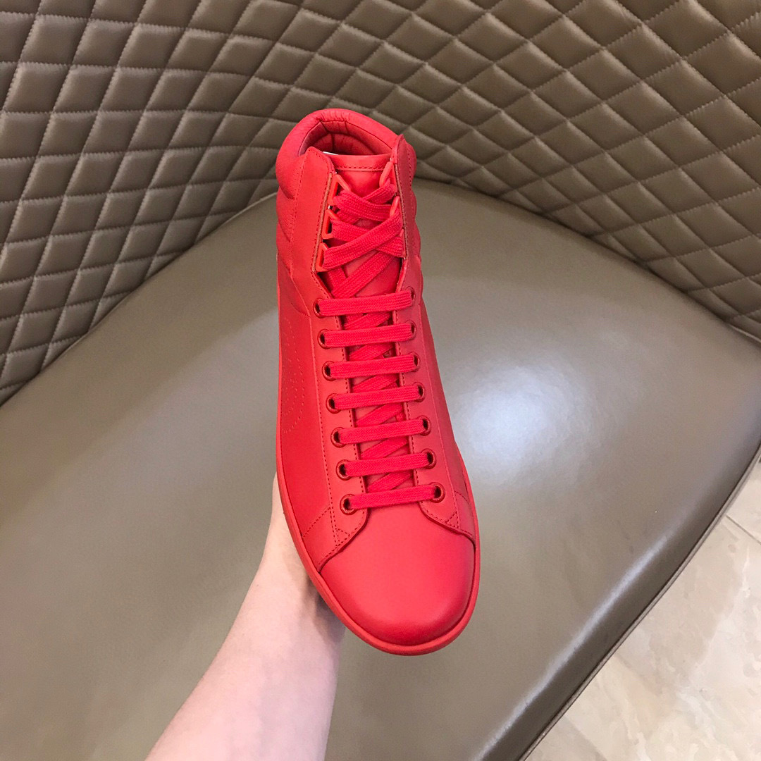 gucci high-top sneakers in red - sizes 38-44 - Image 4