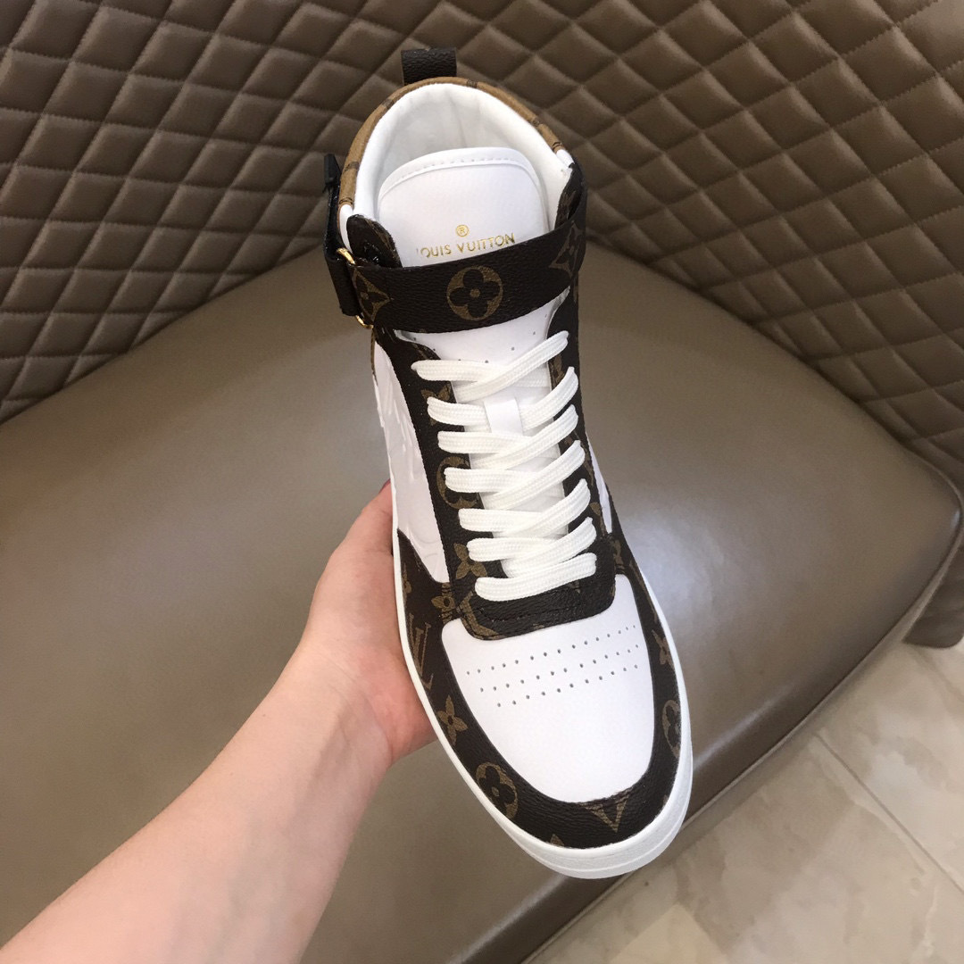 louis vuitton high-top sneakers for couples, size 35-44 - Image 4