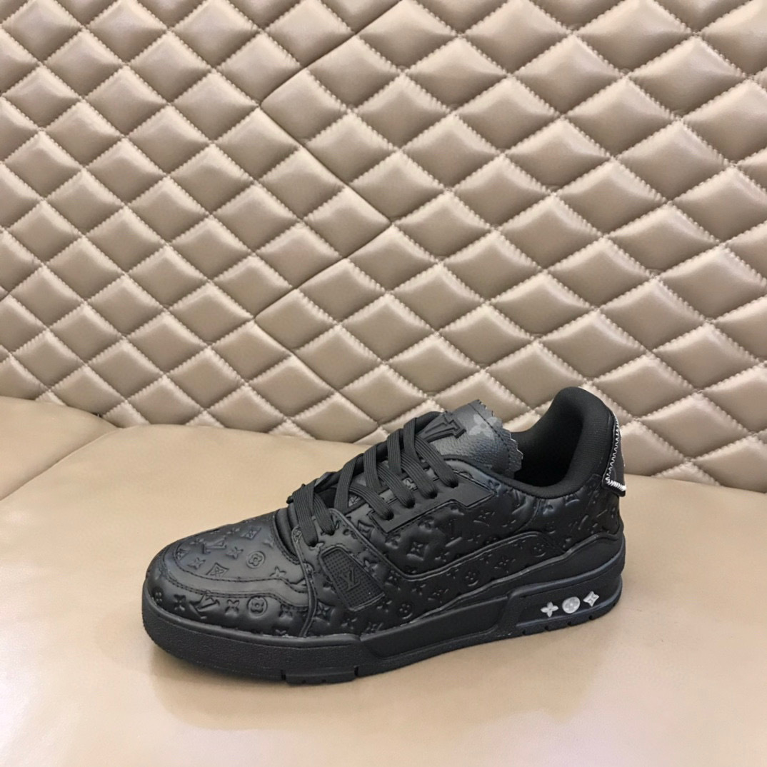 louis vuitton black casual sneakers size 38-44 - Image 4