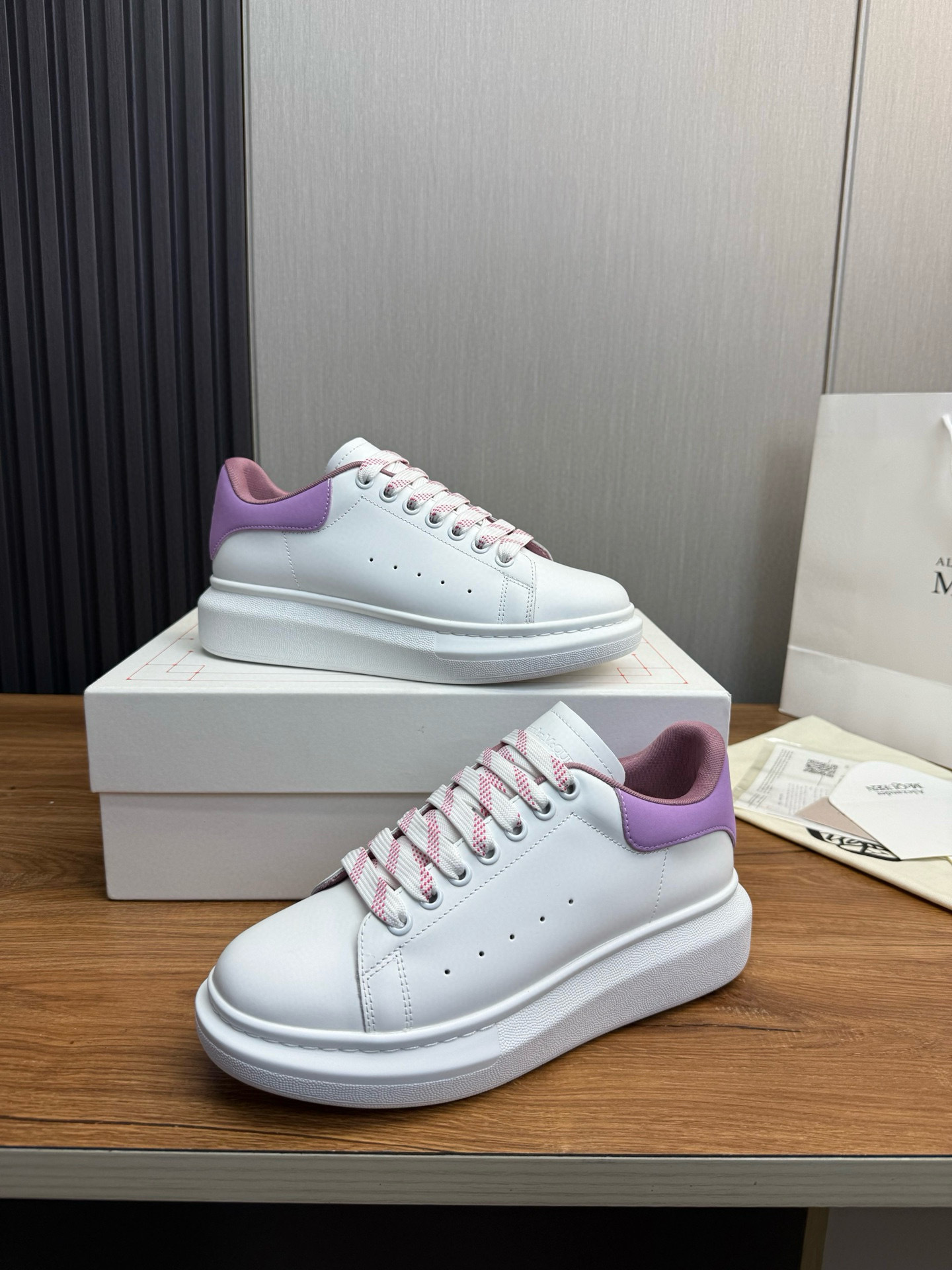 alexander mcqueen couples sneakers 35/44 - white/purple - Image 4