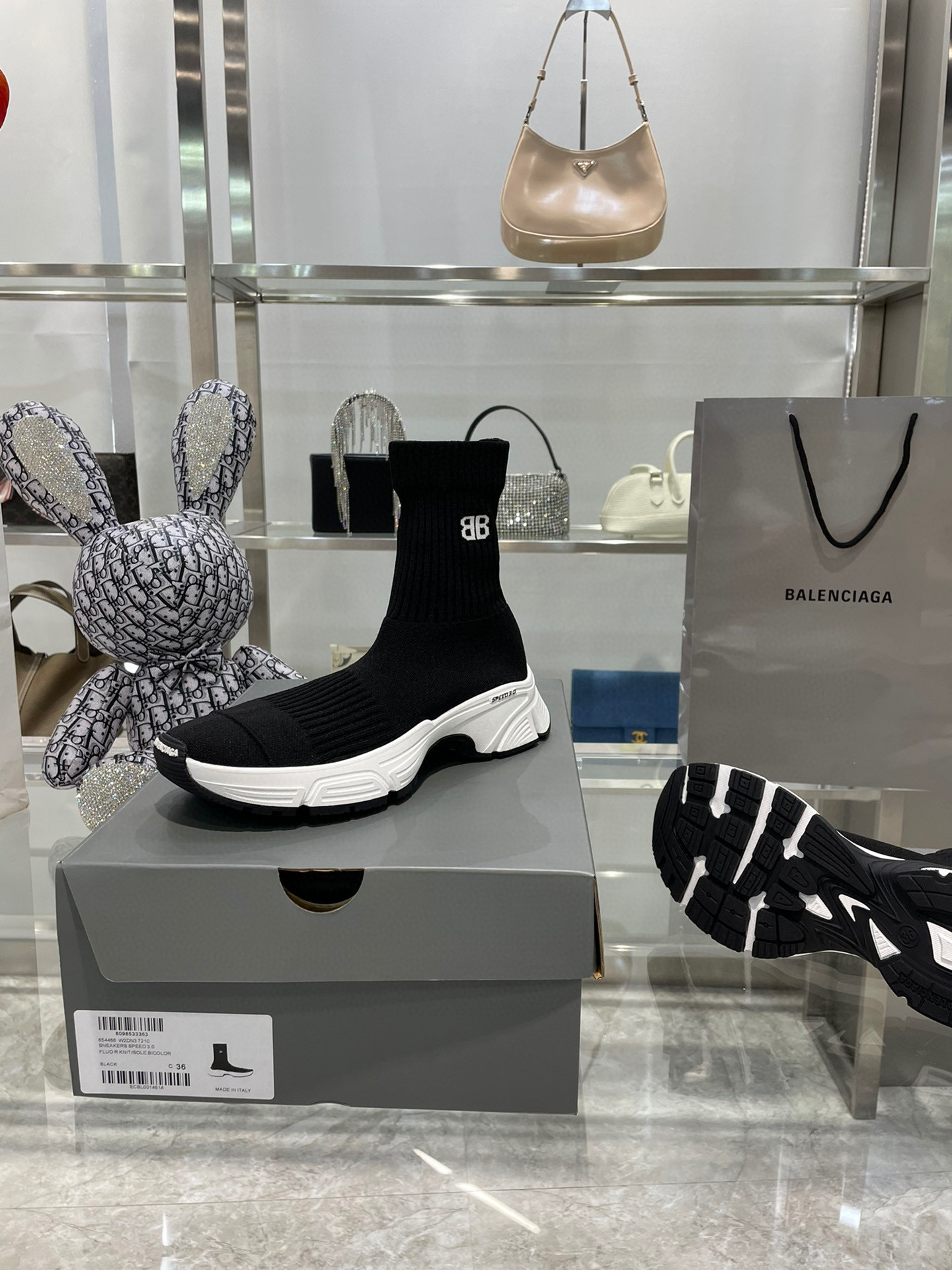 balenciaga couples socks sneakers 35-44 - Image 4