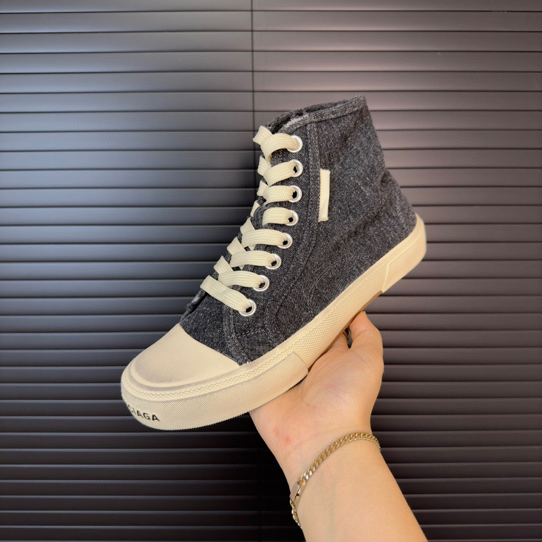 balenciaga high-top sneakers in denim - sizes 35-44 - Image 4