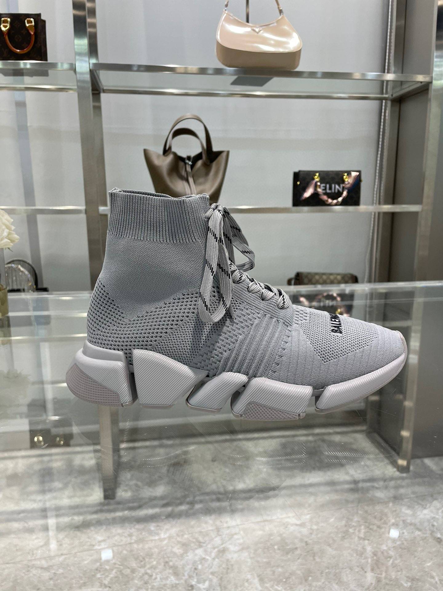balenciaga couples sock sneakers 35-44 - gray - Image 4