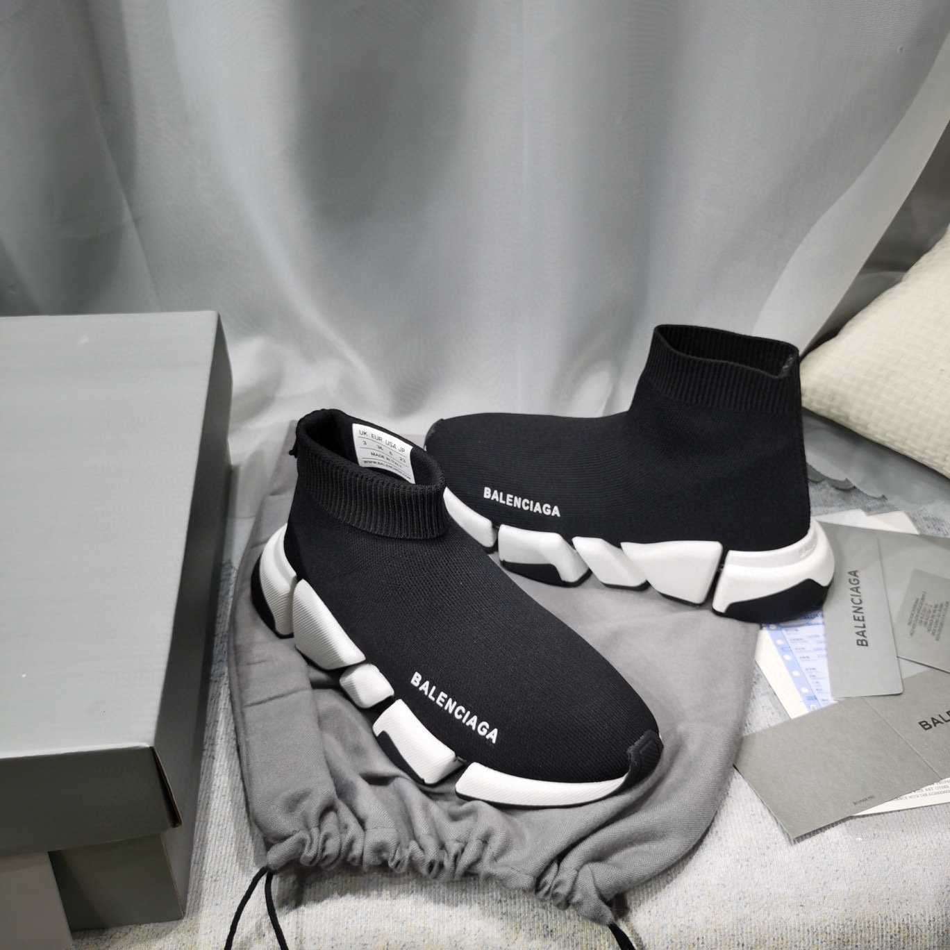 balenciaga sock sneakers for couples, size 35-44 - Image 4