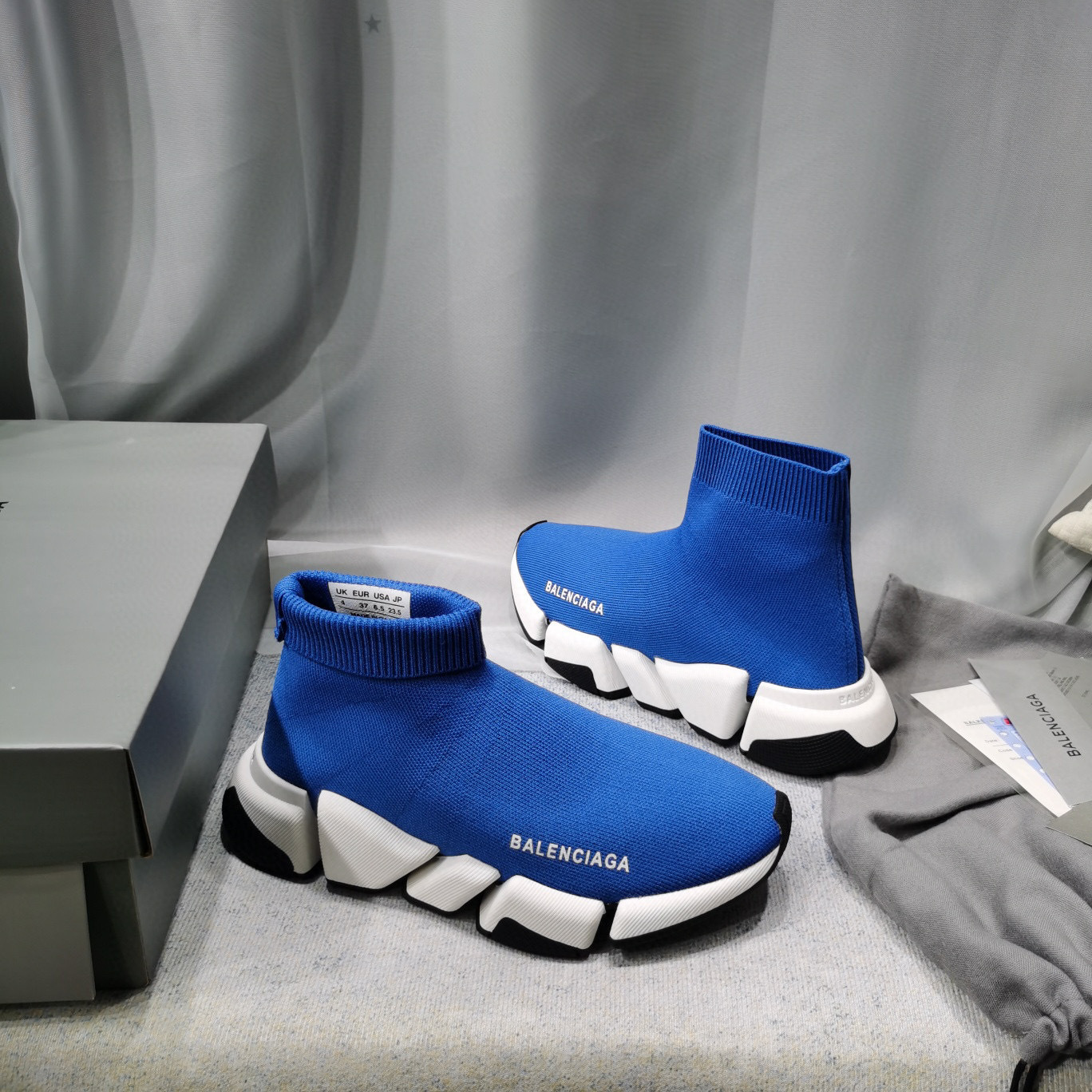 balenciaga blue sock sneakers size 35-44 - Image 4