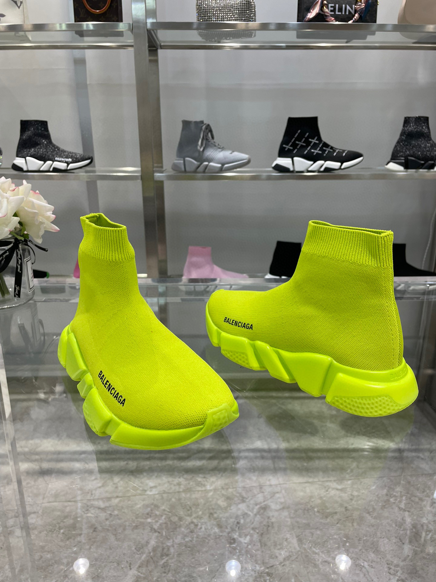 balenciaga neon sock sneakers size 35-44 - Image 4